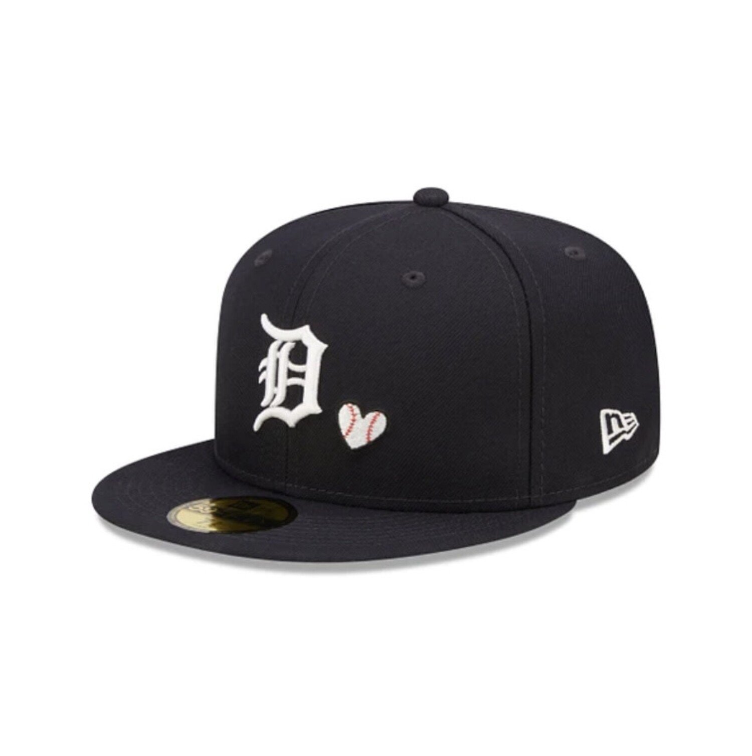 Detroit Tigers MLB Team Heart Navy 59FIFTY Fitted Cap