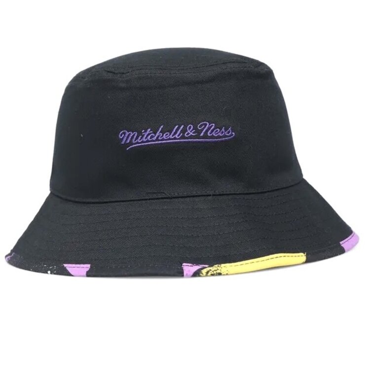 Mitchell and Ness LA Lakers Hyper Reversible Bucket Hat
