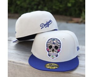 Sugar Skull Los Angeles Dodgers Hat New Era Royal blue size 7