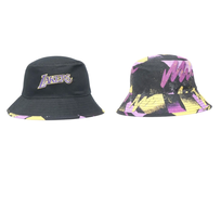 Mitchell and Ness LA Lakers Hyper Reversible Bucket Hat