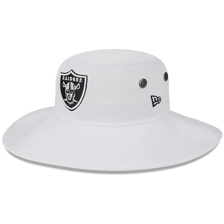 New Era 2023 Training Camp White Panama Bucket - Raiders