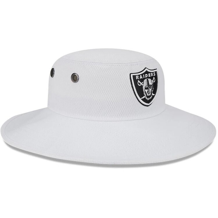 New Era 2023 Training Camp White Panama Bucket - Raiders