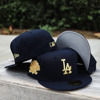 New Era LA Navy Metallic Gold 100th