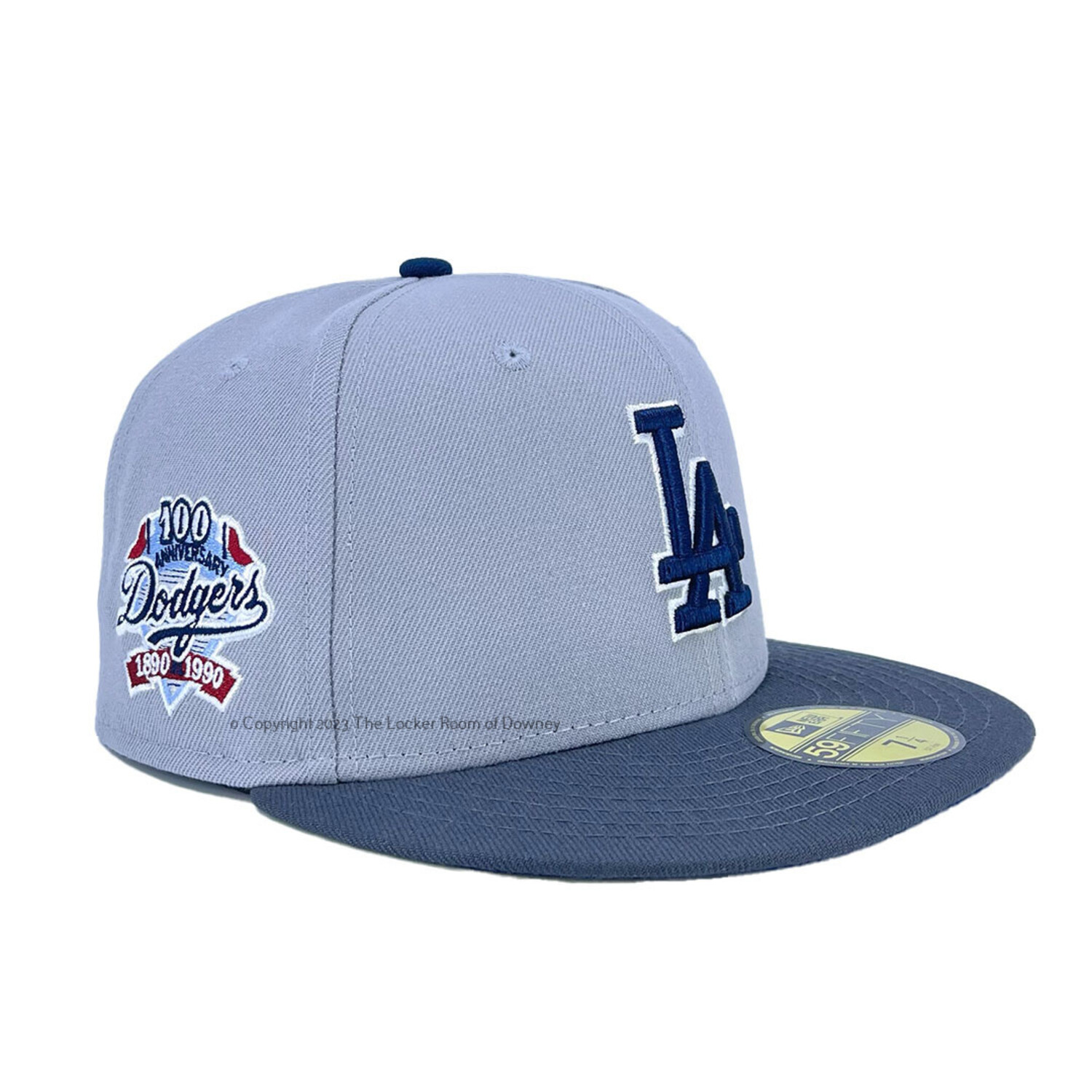 New Era LA 2-Tone Gray Navy 100th