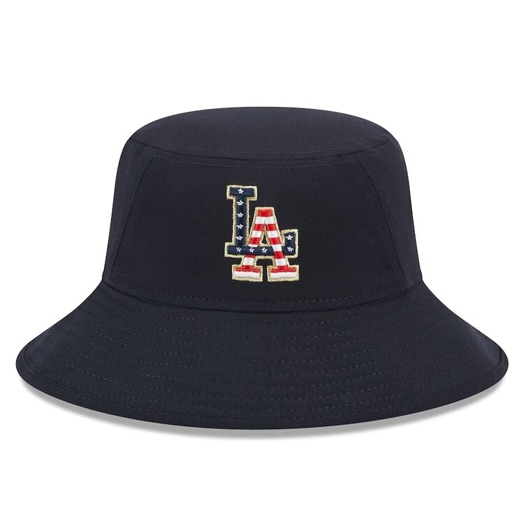 New Era LA Dodgers 4th of July 2023 Bucket Hat Navy
