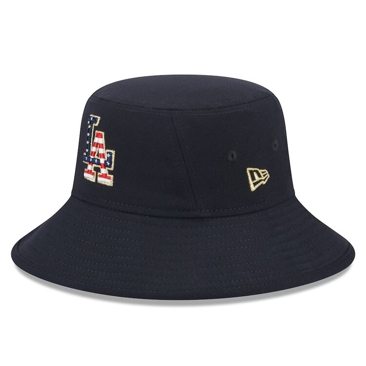 New Era LA Dodgers 4th of July 2023 Bucket Hat Navy