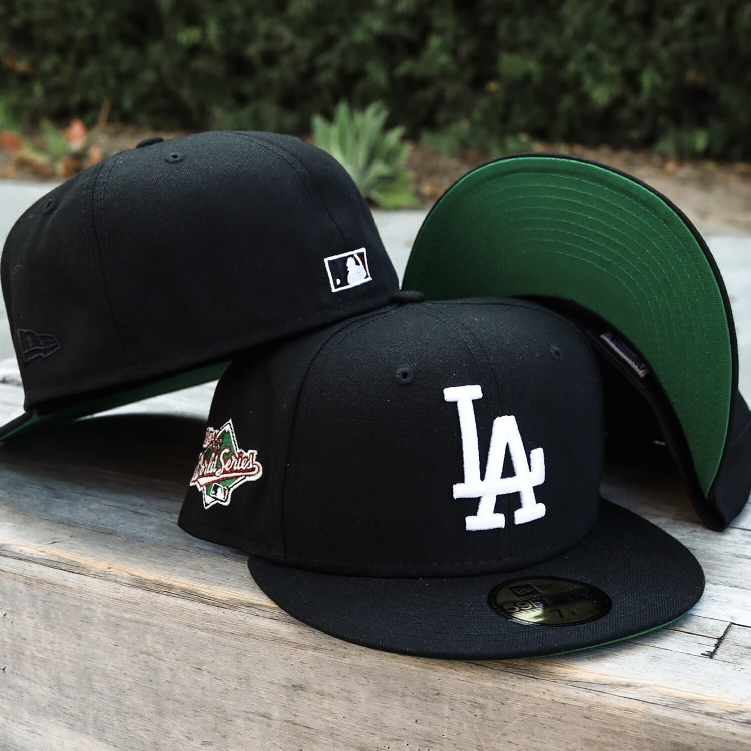 Los Angeles Dodgers New Era All Black With 1988 World Series Patch