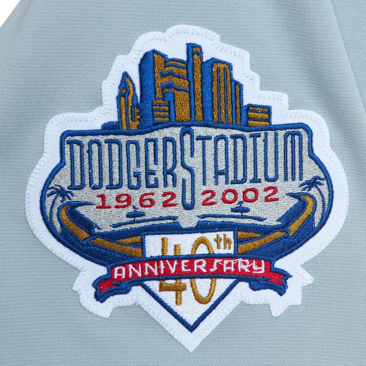 Mitchell and Ness LA Dodgers Men's Mitchell & Ness Authentic 2002 Hideo Nomo #10 Jersey Gray Road