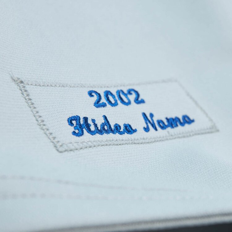 Mitchell and Ness LA Dodgers Men's Mitchell & Ness Authentic 2002 Hideo Nomo #10 Jersey Gray Road