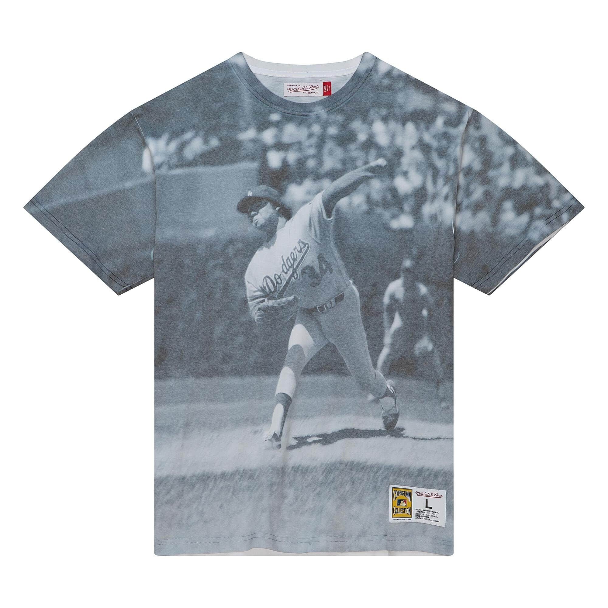 Mitchell and Ness LA Dodgers M&N Highlight Sublimated Fernando Valenzuela  T-Shirt