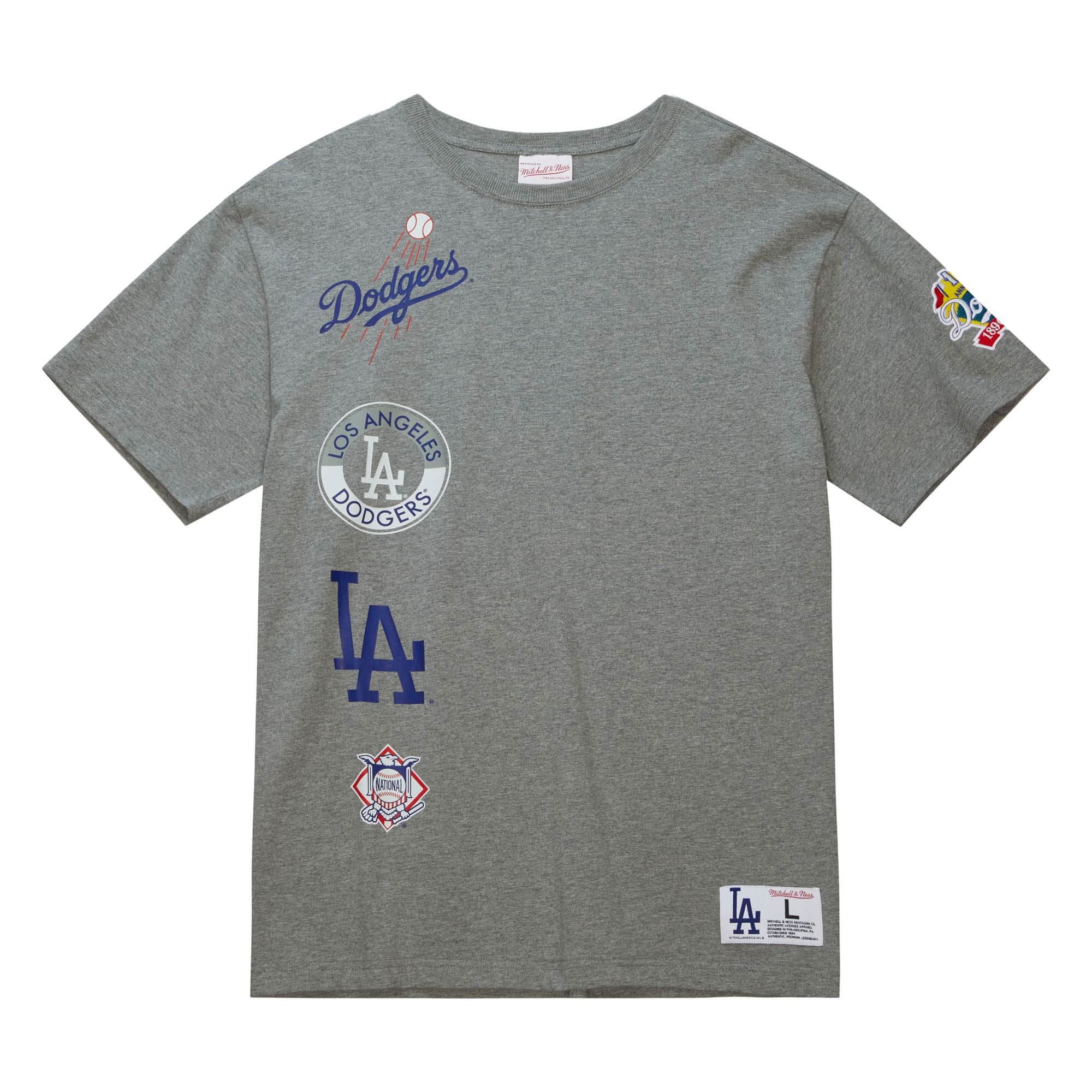 Mitchell and Ness LA Dodgers Logo T-Shirt