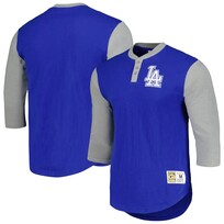 Mitchell and Ness LA Dodgers M&N  Legendary Slub Henley Tee