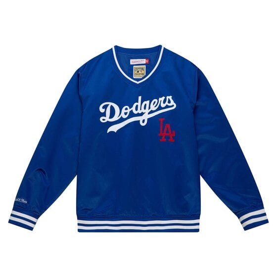 MITCHELL & NESS Youth Los Angeles Dodgers Mesh V-Neck Jersey sz S Small  Blue MLB