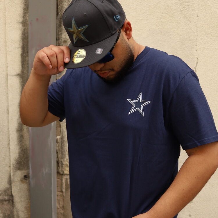 Fanatics Cowboys Navy Slogan S/S Tee