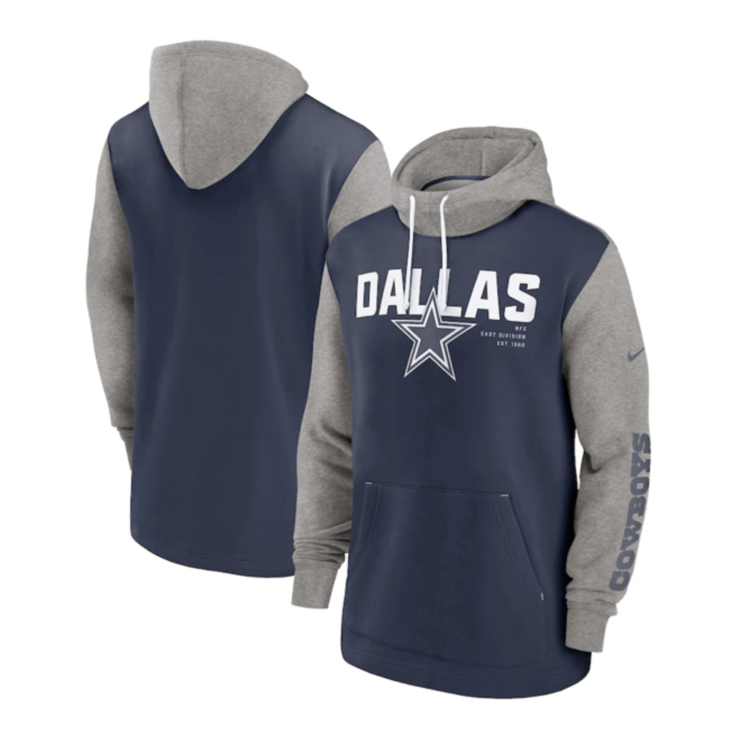Dallas Cowboys Nike Team Impact Color Block Hoodie - The Locker Room of  Downey