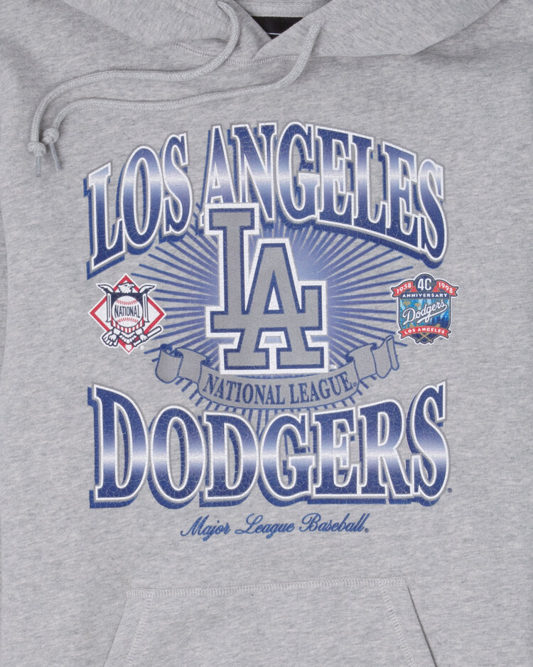 New Era LA Dodgers Men's NE Sum Class Gray P/O Hoodie