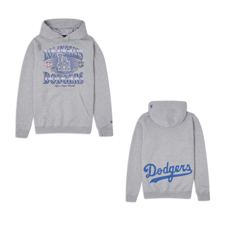 New Era LA Dodgers Men's NE Sum Class Gray P/O Hoodie