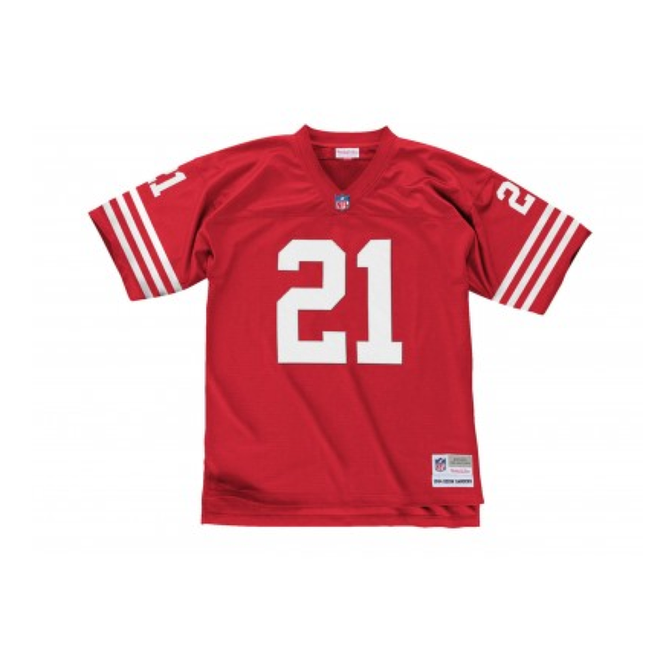 Mitchell and Ness NFL 49ers Men's Mitchell & Ness 1994 Deion Sanders #21 Jersey Red
