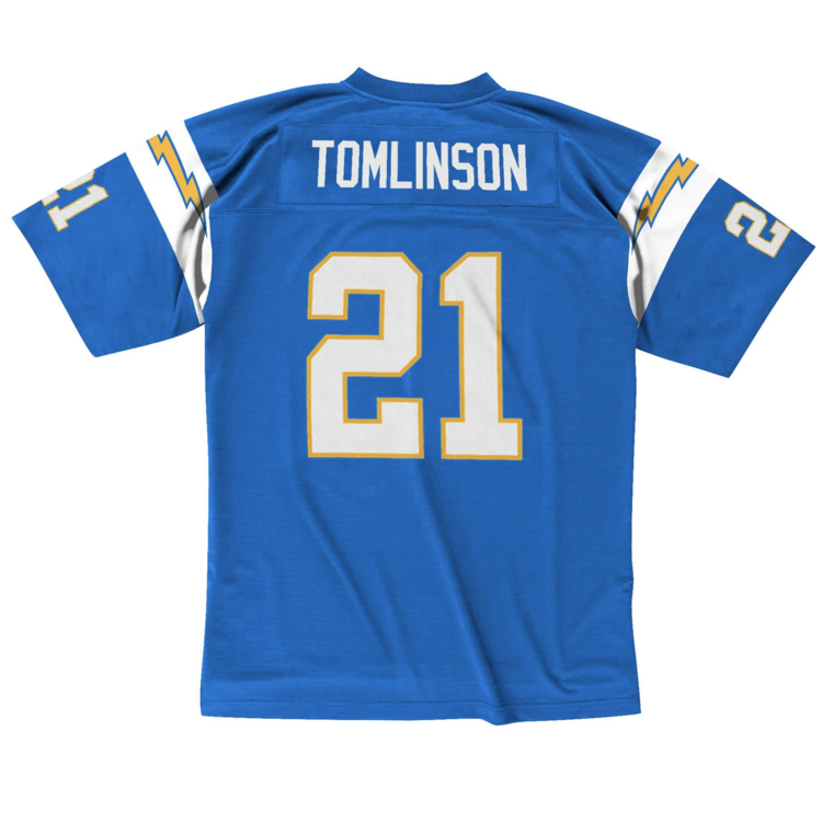 Mitchell and Ness Chargers Men's M&N 2006 LaDainian Tomlinson #21 Jersey Blue