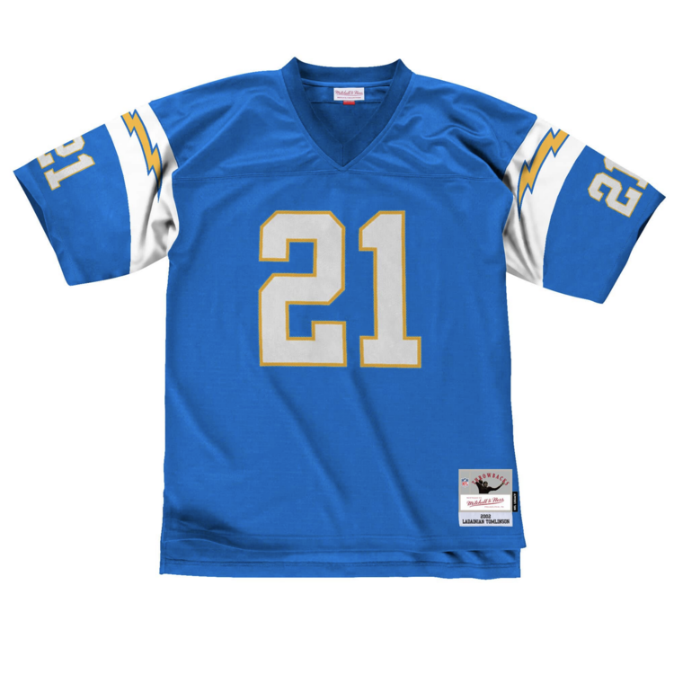 Mitchell and Ness Chargers Men's M&N 2006 LaDainian Tomlinson #21 Jersey Blue