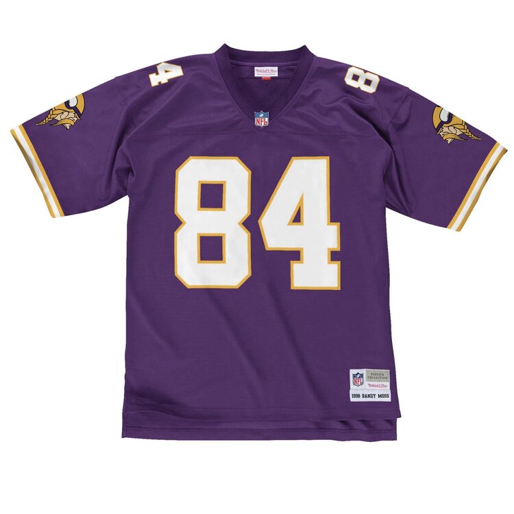 Mitchell and Ness NFL Minnesota Vikings Men's M&N 1998 Randy Moss #84 Jersey Purple