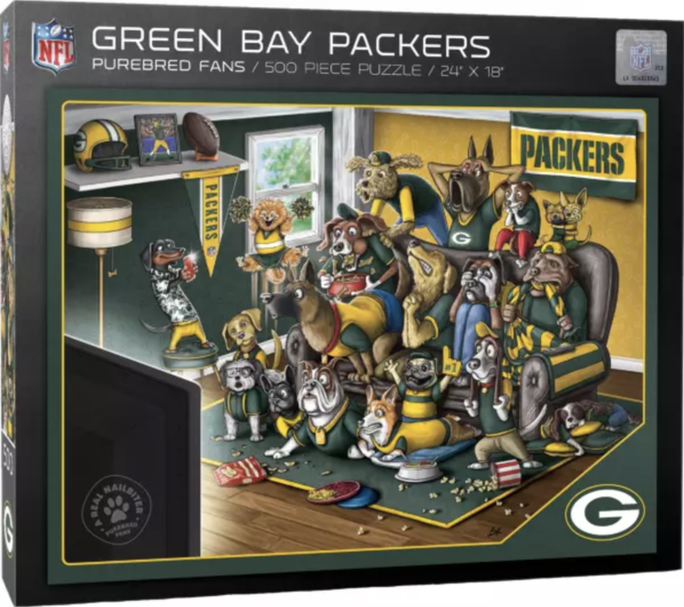 You The Fan Puzzle 500 pcs - Purebred Fans A Real Nailbiter - Green Bay Packers