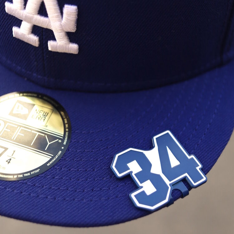 TLR of Downey Number 34 Blue White Hat Clip