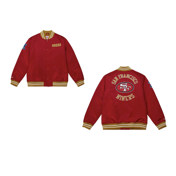Youth Mitchell & Ness Gold San Francisco 49ers Lightweight Satin