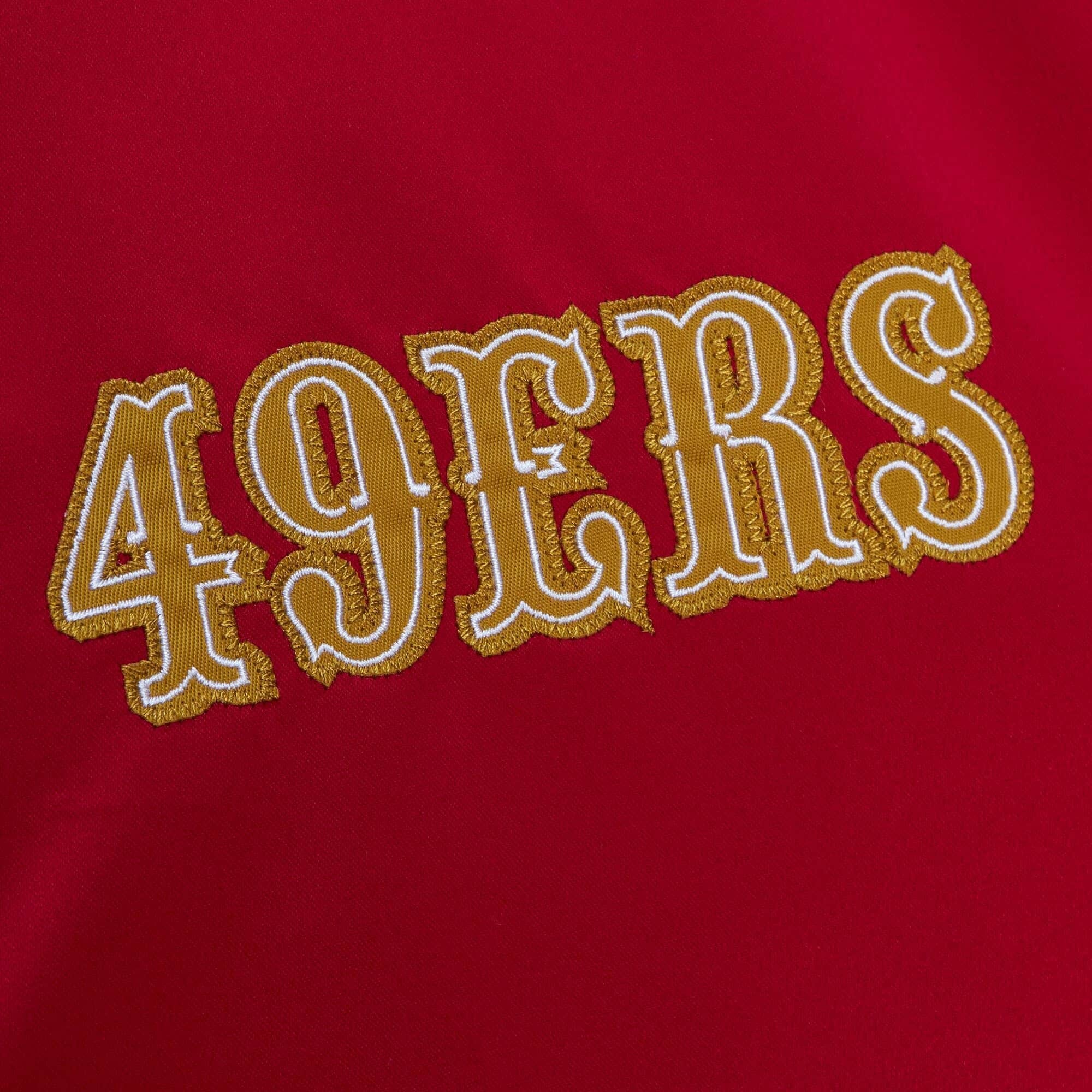 San Francisco 49ers Red and Gold Satin Jacket