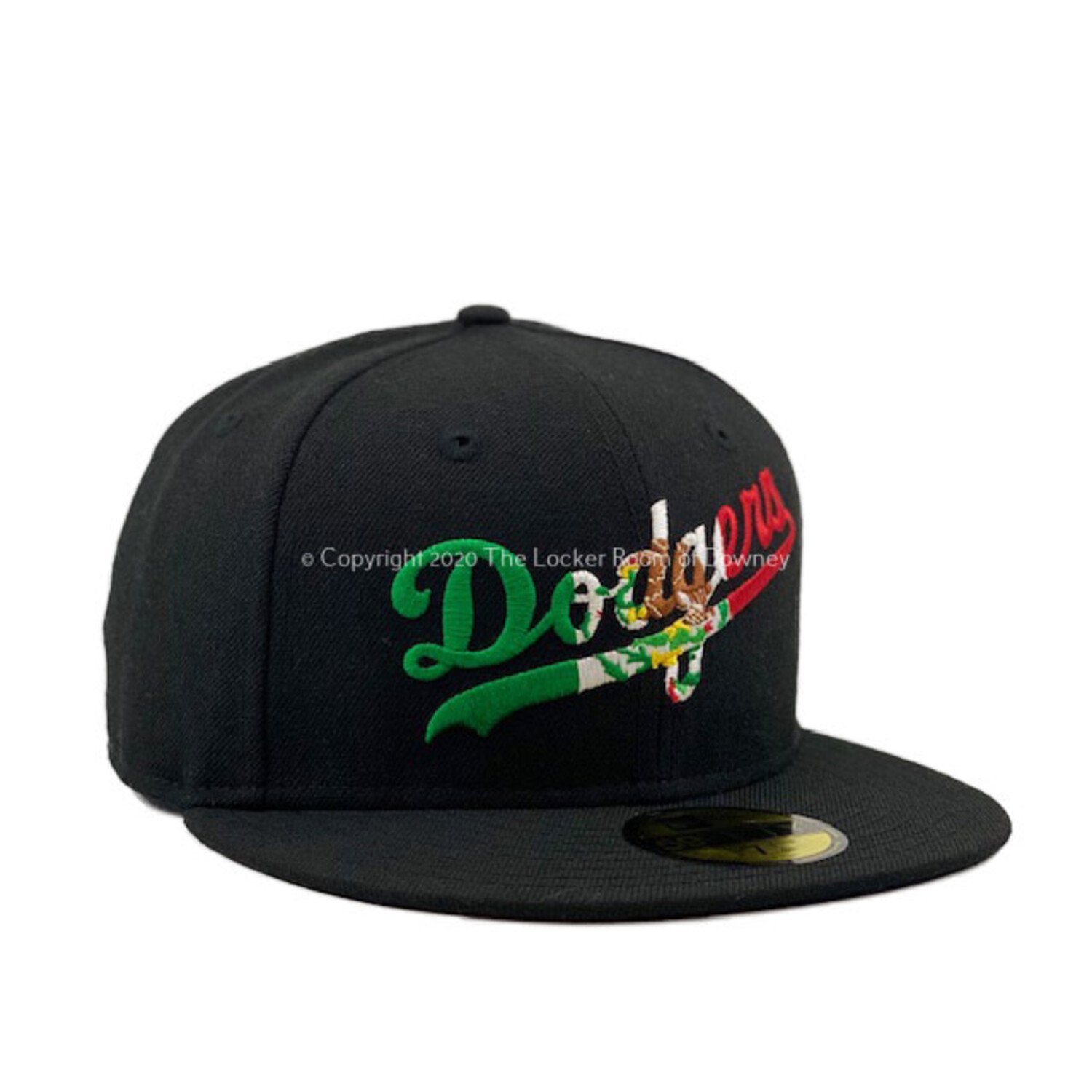 Los Angeles Dodgers Mexico Wordmark Royal New Era 59Fifty Fitted Hat