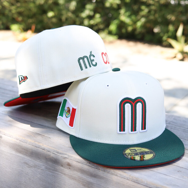 New Era Mexico "M" Ivory/ Dark Green