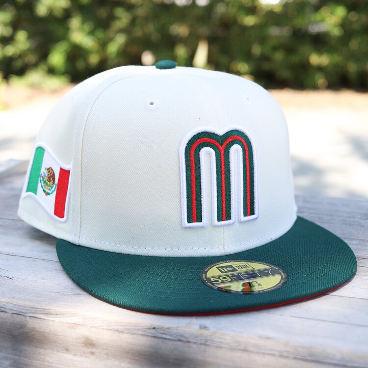 New Era Mexico "M" Ivory/ Dark Green