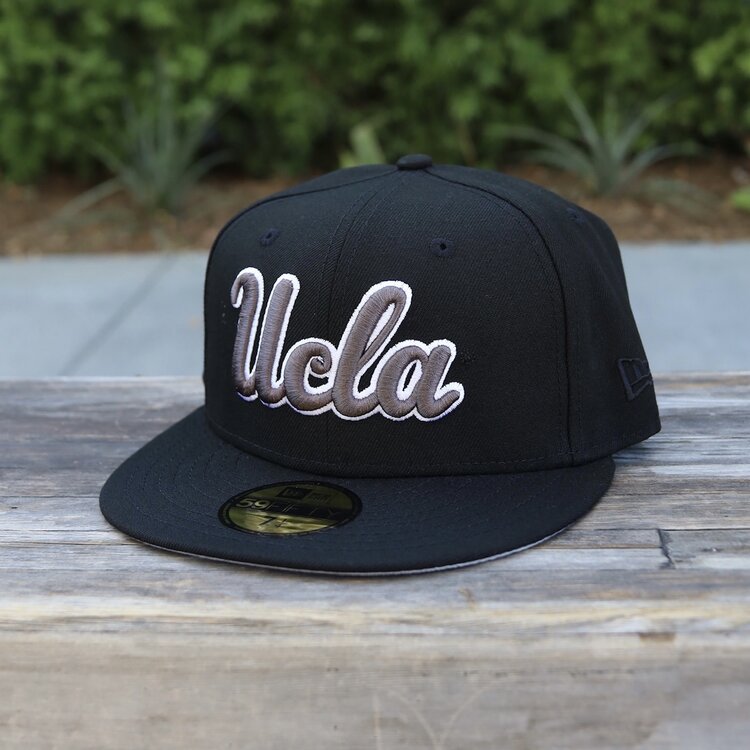 New Era UCLA Script Black Gray-White