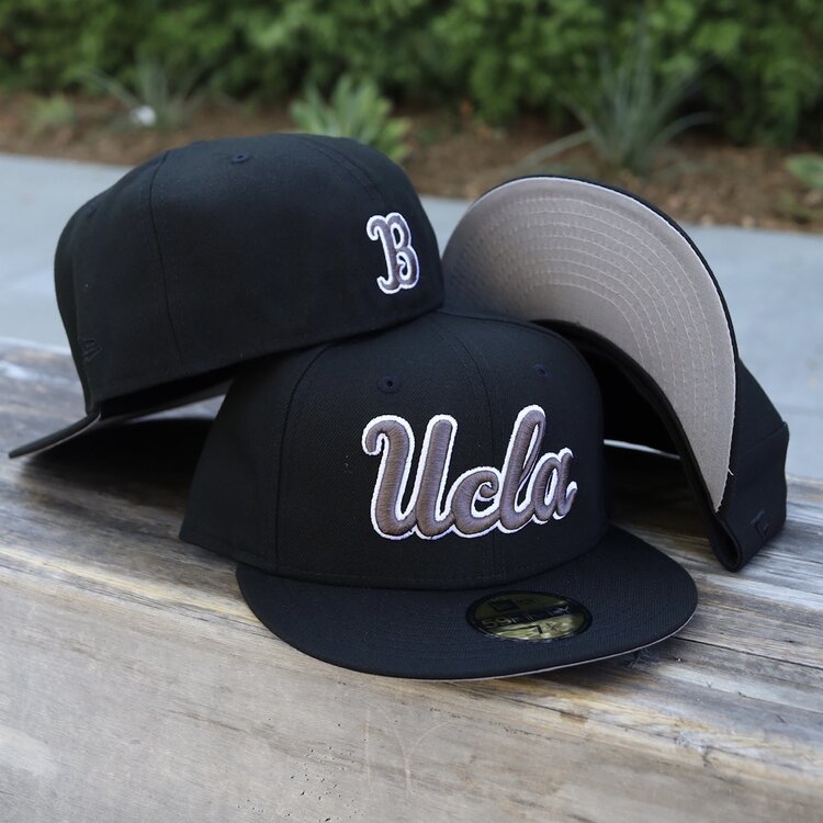 New Era UCLA Script Black Gray-White