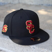 New Era USC Youth Interlock Black Team 950 Snapback
