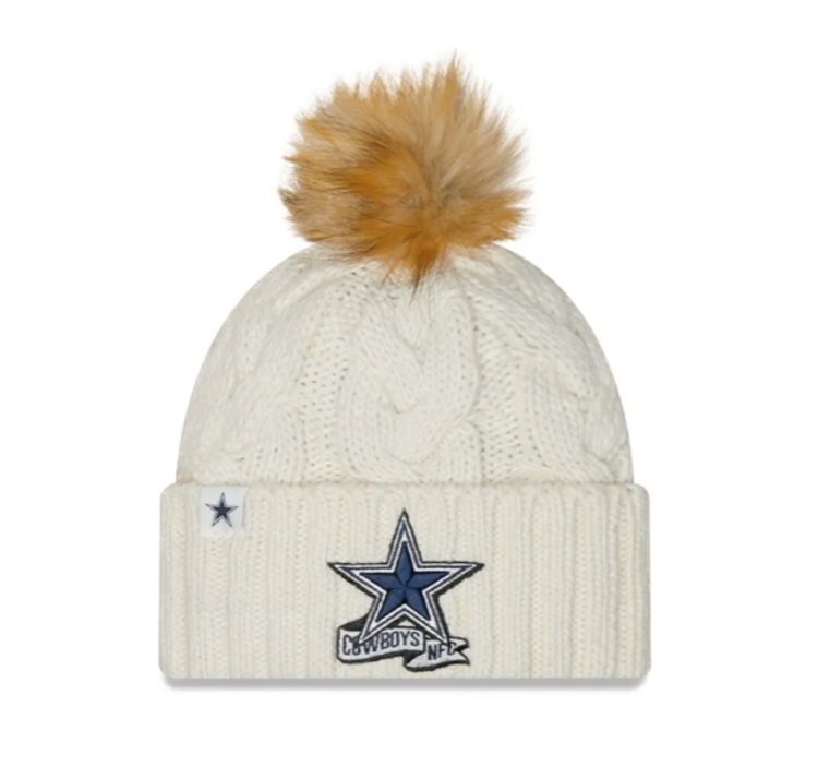 New Era Cowboys NFL 2022 W Sideline Knit Ivory