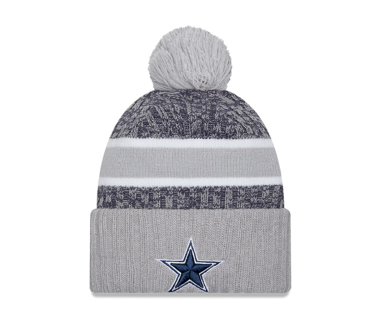 New Era Cowboys NE 23 Sideline Sport Knit Navy/Gray