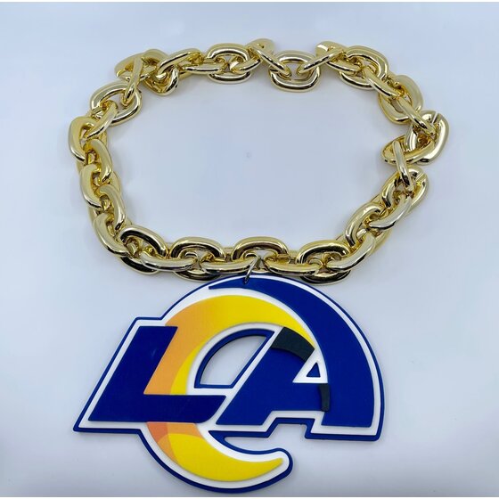 San Francisco 49ers NFL 3D Fan Chain Necklace Foam (Gold Chain