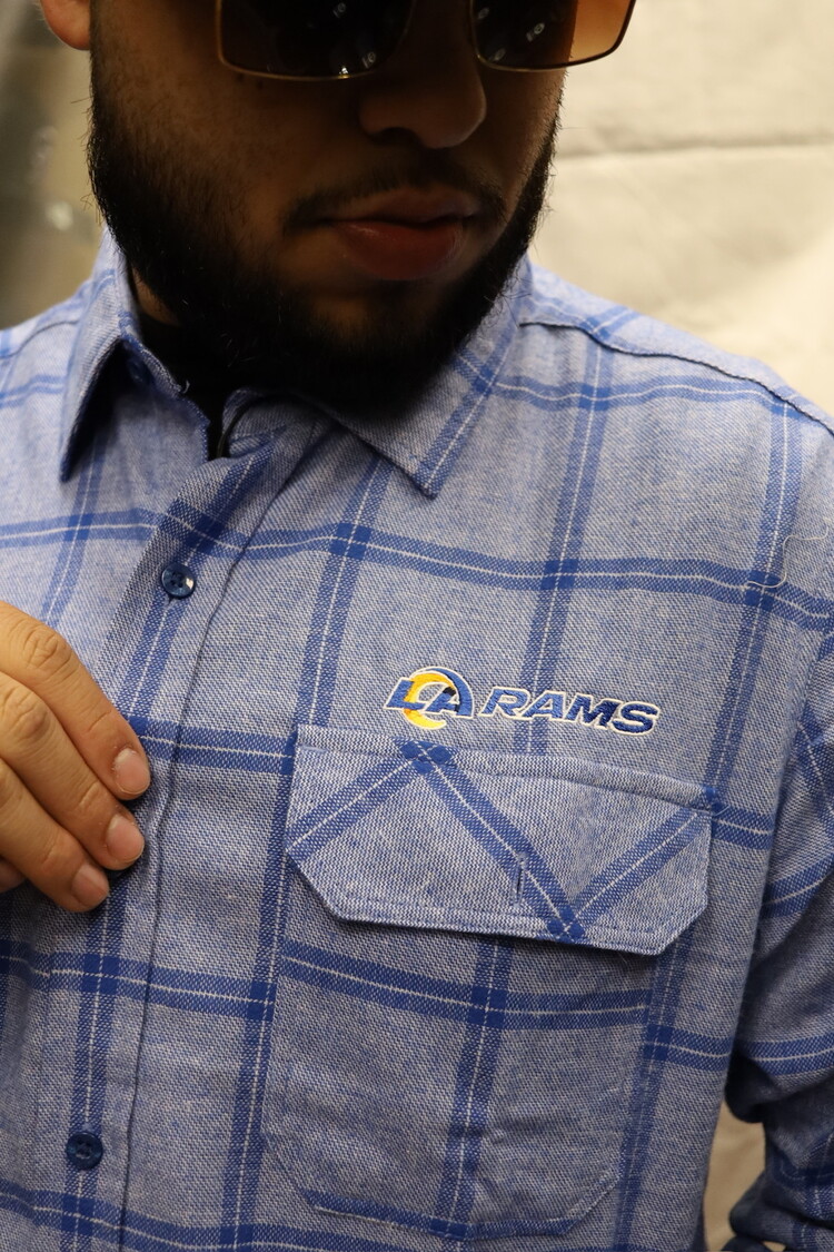 Antigua Rams M Regal Blue Board Shirt