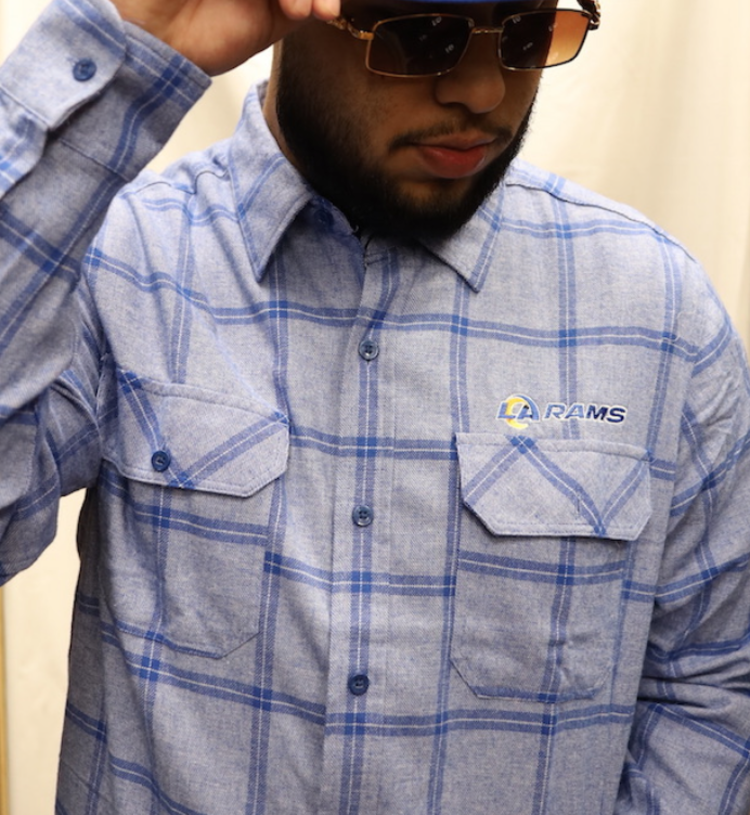 Antigua Rams M Regal Blue Board Shirt