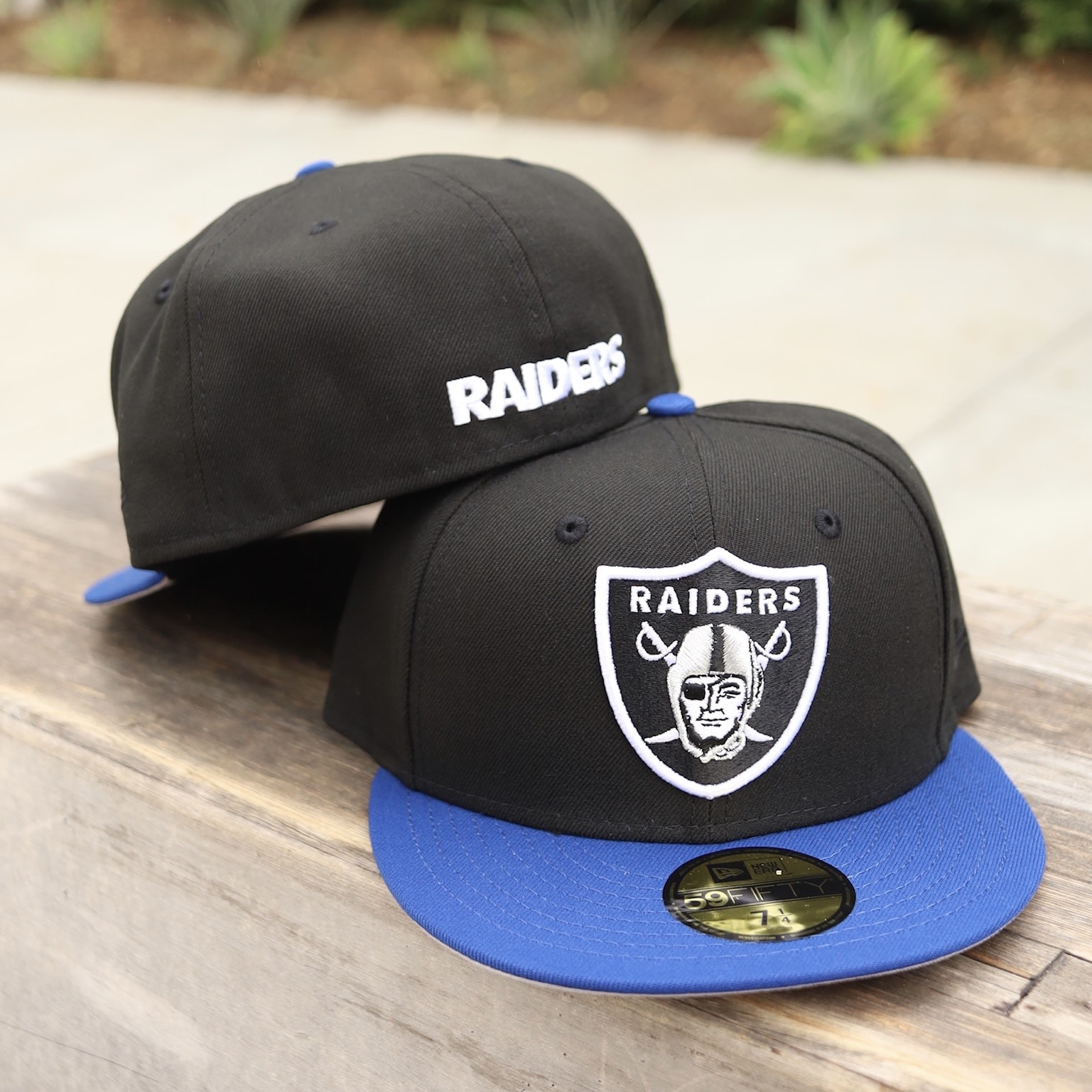 Raiders Shield Stone / Royal - The Locker Room of Downey