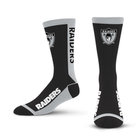 For Bare Feet Sportswear NFL Men's MVP Socks Raiders Large