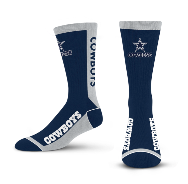 For Bare Feet Sportswear NFL Men's MVP Socks Dallas Cowboys Large