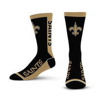For Bare Feet Sportswear NFL Men's MVP Socks New Orleans Saints Large