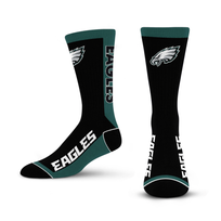 For Bare Feet Sportswear NFL Men's MVP Socks Philadelphia Eagles Large