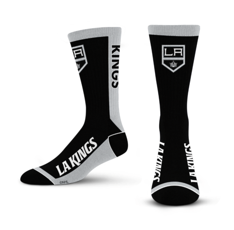 For Bare Feet Sportswear NHL Men's MVP Socks Los Angeles Kings Large