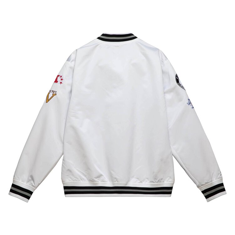 Mitchell and Ness Raiders M&N City Collection Lightweight Satin Jacket White