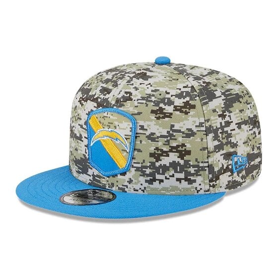 New Era Los Angeles Chargers NFL Training Camp 22 Camo 9Fifty Snapback Hat, SNAPBACK HATS, CAPS