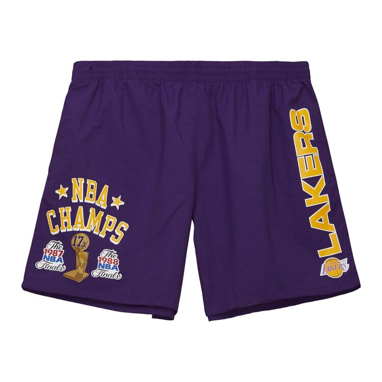 Mitchell and Ness Lakers M&N Team Heritage Woven Shorts