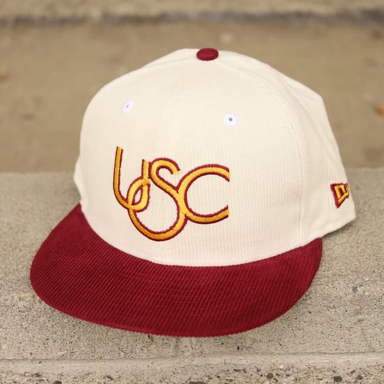 New Era USC Retro Cord Ivory/Cardinal 950